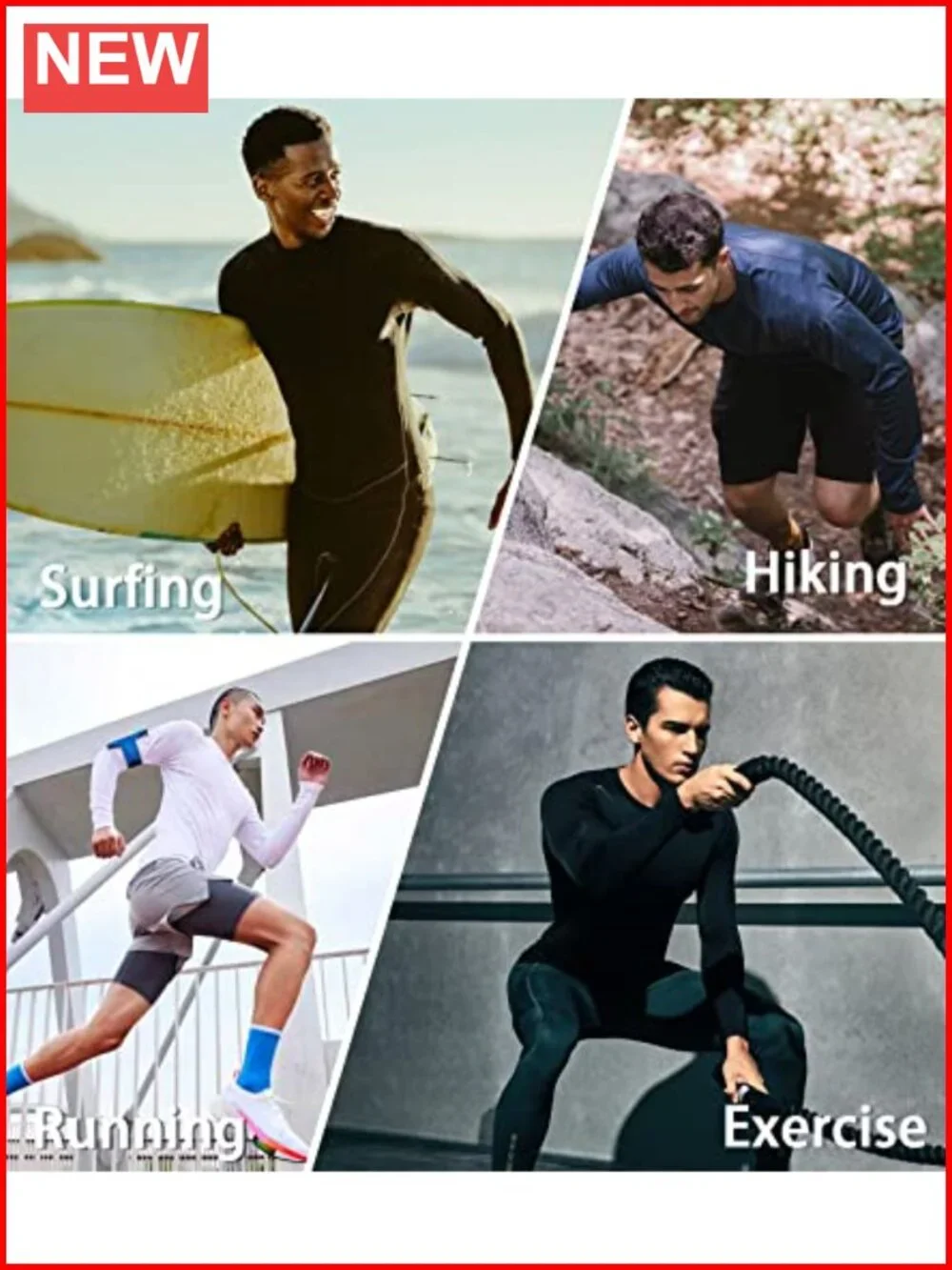 UPF 50+ Long Sleeve Sun Protection Shirt Quick Dry Athletic Running Rash Guard